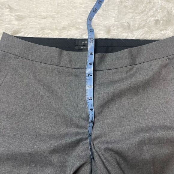 J Crew Favorite Fit Pants Size 8 P Trousers 100% Wool Tapered Crop - Picture 5 of 8